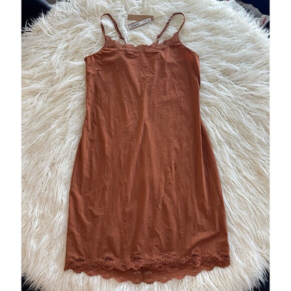 Skims Fits Everybody Lace Slip Dress Bronze Size 2X - Picture 3 of 10